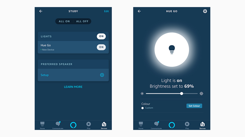 Some—but not all—features of your smart home devices can be controlled through the Alexa app.